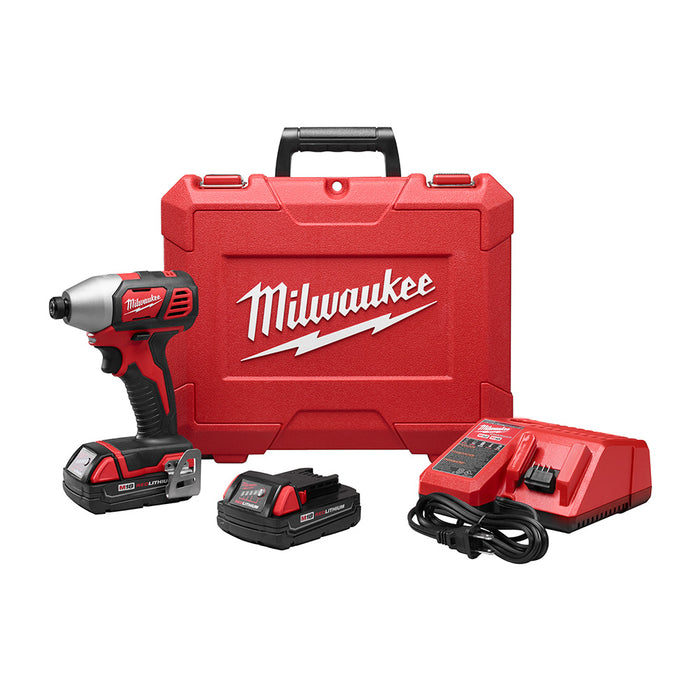 MILWAUKEE M18™ Kit de destornillador de impacto hexagonal de 1/4"