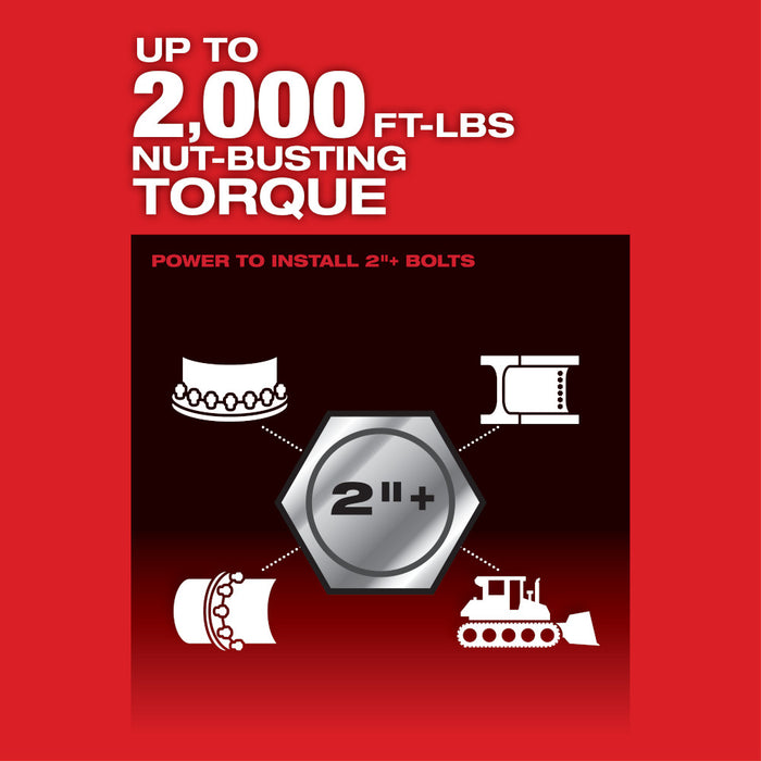 MILWAUKEE M18 FUEL™ 1" D-Handle High Torque Impact Wrench w/ ONE-KEY™ (Tool Only)