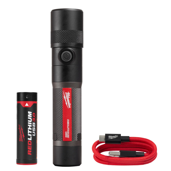 MILWAUKEE REDLITHIUM™ USB 1100L Linterna de enfoque giratorio