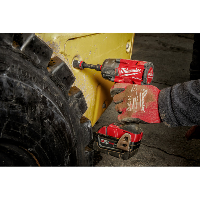 MILWAUKEE 6 PIEZAS. Juego de dados estándar con cuadro de 3/8" SHOCKWAVE IMPACT DUTY™ - Métricos