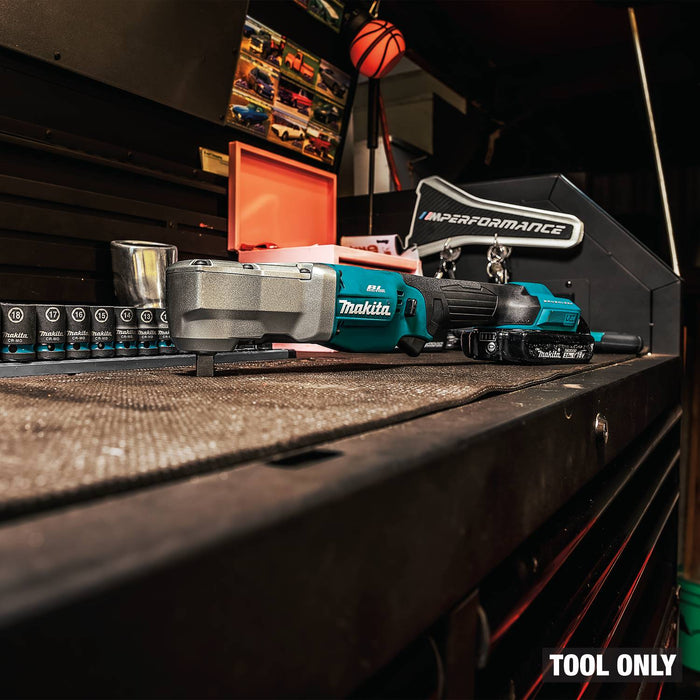 Makita XLT05Z 18V LXT® Lithium-Ion Brushless Cordless High Torque 1/2" Sq. Drive Angle Impact Wrench w/ Detent Pin, Tool Only