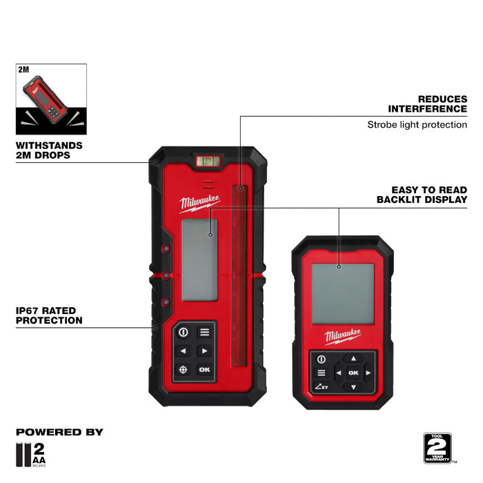 Kit de nivel láser giratorio de doble pendiente para exterior rojo MILWAUKEE M18™
