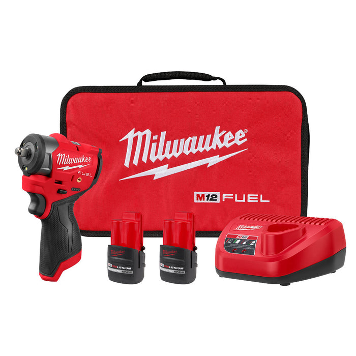 MILWAUKEE M12™ Kit de destornillador de impacto hexagonal de 1/4”