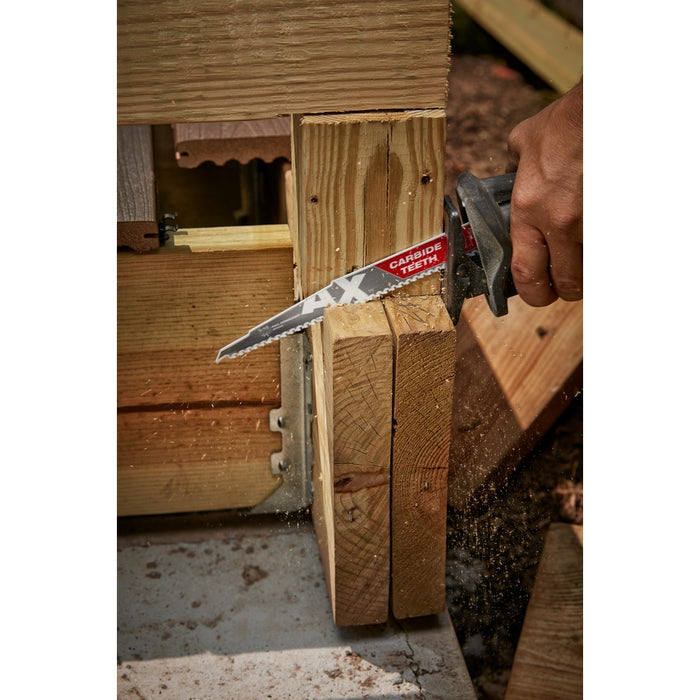 MILWAUKEE 9" 5 TPI AX™ Nail Embedded Wood SAWZALL® Blade w/ Carbide Teeth
