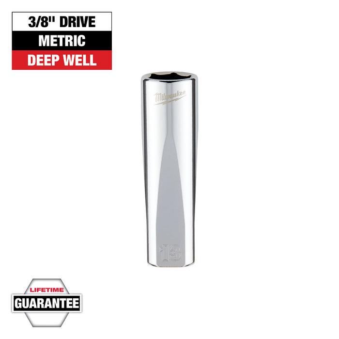 3/8" Drive 13mm Metric 6-Point Deep Socket