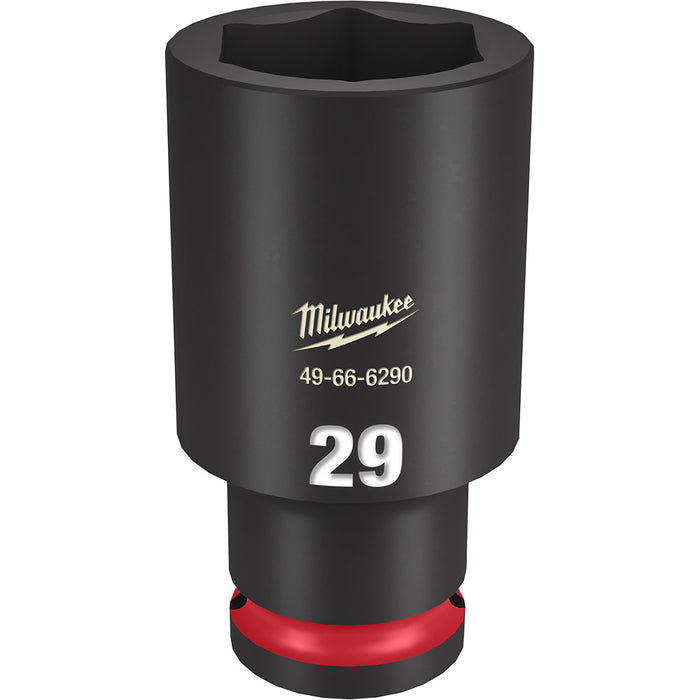 MILWAUKEE SHOCKWAVE Impact Duty - Dado de 6 puntas y profundidad de 29 mm con accionamiento de 1/2"