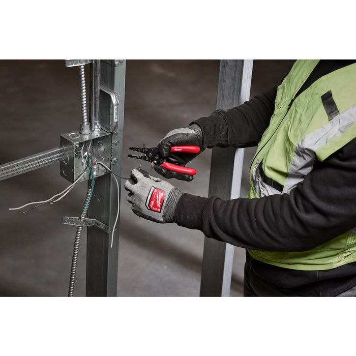 MILWAUKEE 10-24 AWG Compact Dipped Grip Wire Stripper & Cutter
