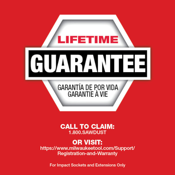 MILWAUKEE SHOCKWAVE IMPACT DUTY™ Dado de 6 puntas con accionamiento de 1" y 1-1/16" de profundidad