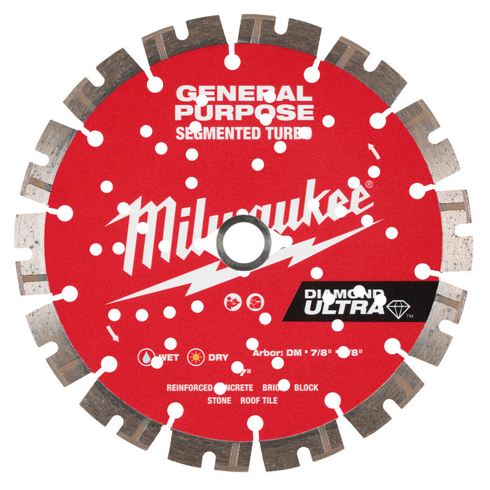 MILWAUKEE DIAMOND ULTRA™ Segmented Turbo General Purpose Blades Q4