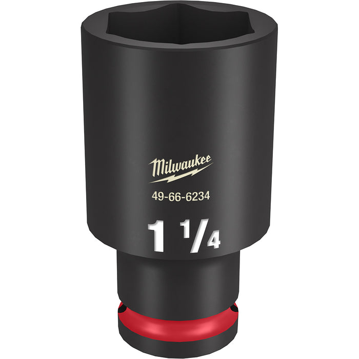 MILWAUKEE SHOCKWAVE Impact Duty 1/2" Drive 1-1/4" de profundidad 6 puntos dado