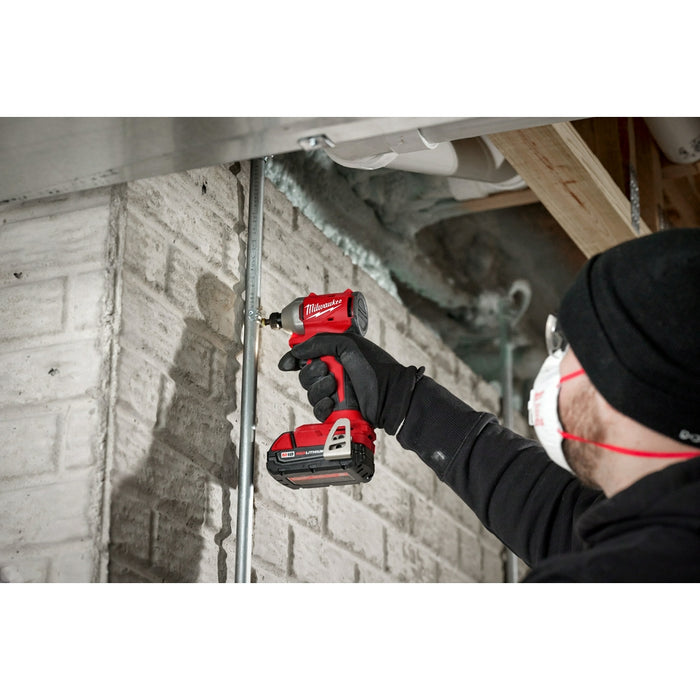 MILWAUKEE M18™ Atornillador de impacto compacto hexagonal de 3 velocidades de 1/4" (solo herramienta)