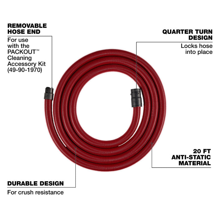 Milwaukee 20' Accessory Hose 49-90-1971