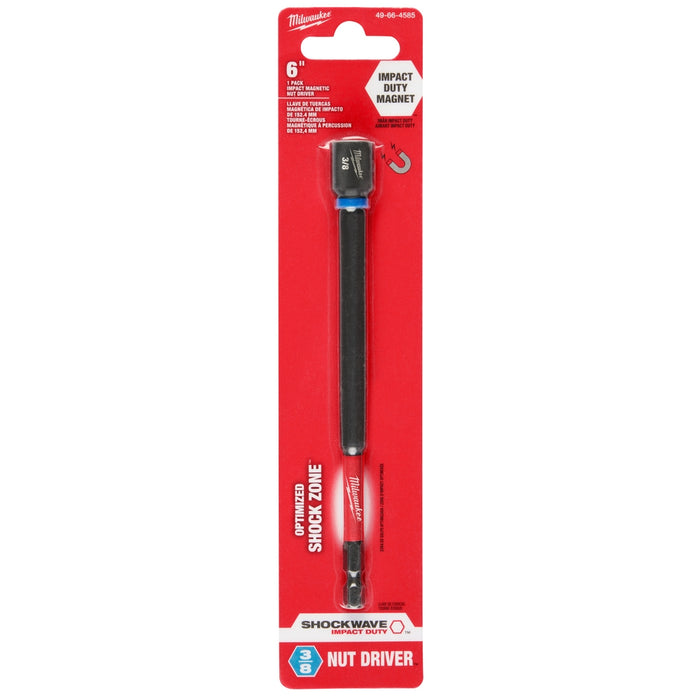 MILWAUKEE SHOCKWAVE IMPACT DUTY™ 6" Magnetic Nut Drivers
