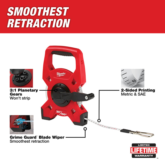 Milwaukee Tools 30m/100' Open Reel Tape 48-22-5330