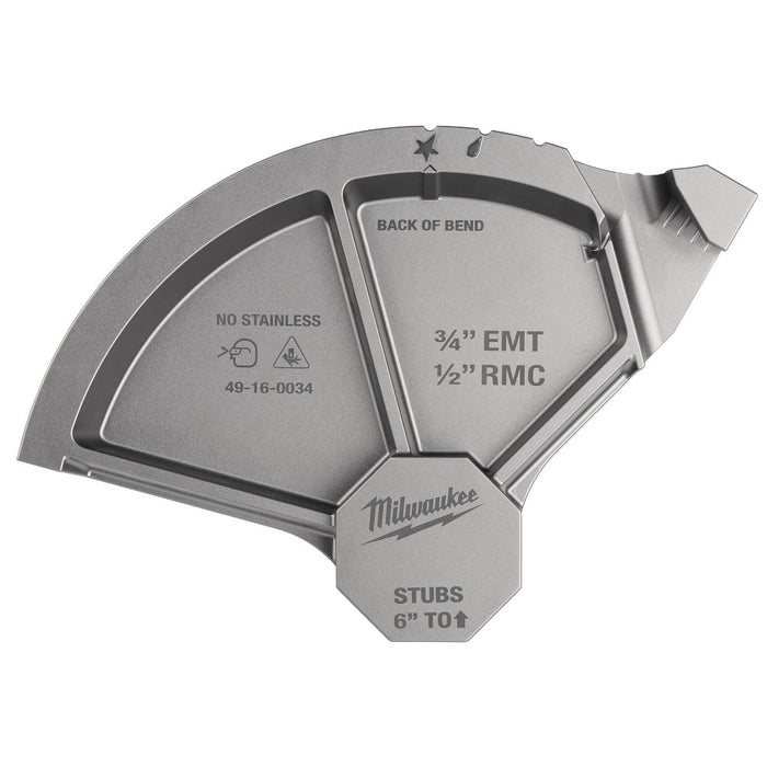 Milwaukee Tools 3/4” EMT / 1/2” RMC Conduit Bending Shoe 49-16-0034