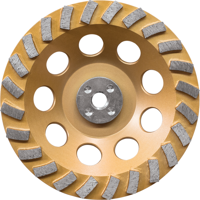 MAKITA 7" Low‑Vibration Diamond Cup Wheel, 24 Segment Turbo