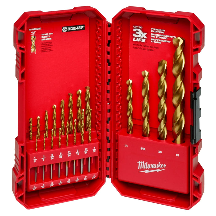 MILWAUKEE 20 PC. THUNDERBOLT® Titanium Drill Bit Set