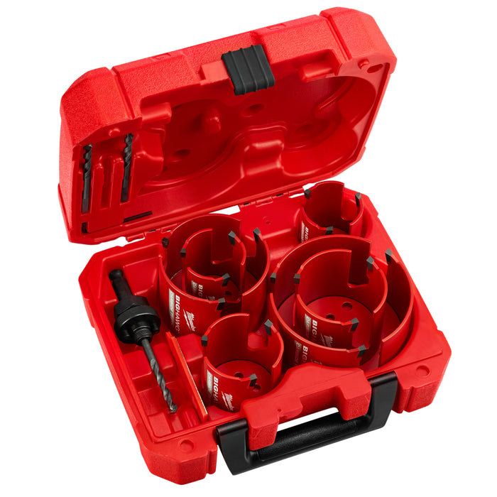 MILWAUKEE 10 UDS. BIG HAWG™ con kit de sierra perforadora con dientes de carburo
