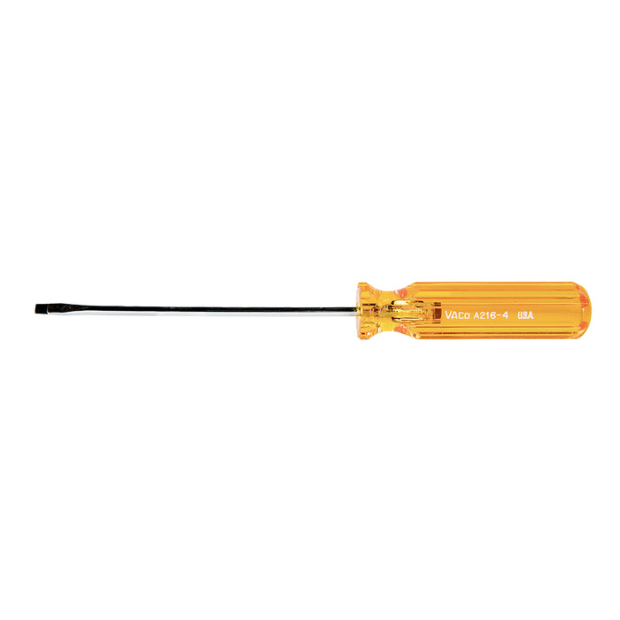 KLEIN TOOLS 1/8" Cabinet Screwdriver, 4" Shank