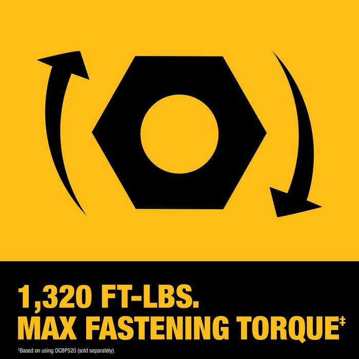 DEWALT 20V MAX* XR Brushless Cordless 1/2 In. High Torque Impact Wrench with Hog Ring Anvil Kit
