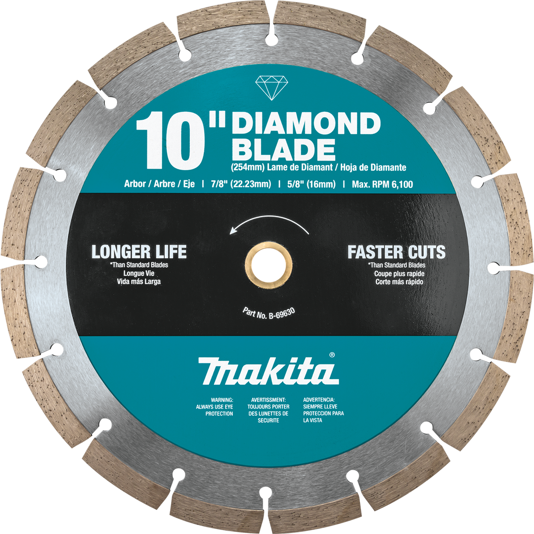 MAKITA 10" Diamond Blade, Segmented, General Purpose