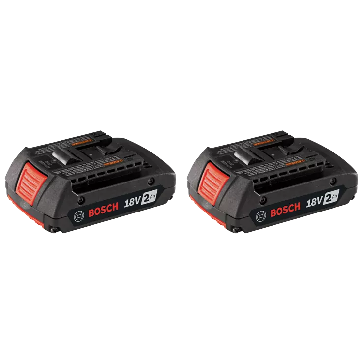 BOSCH 18V Lithium-Ion 2.0 Ah Standard Power Battery (2 PACK) — The 