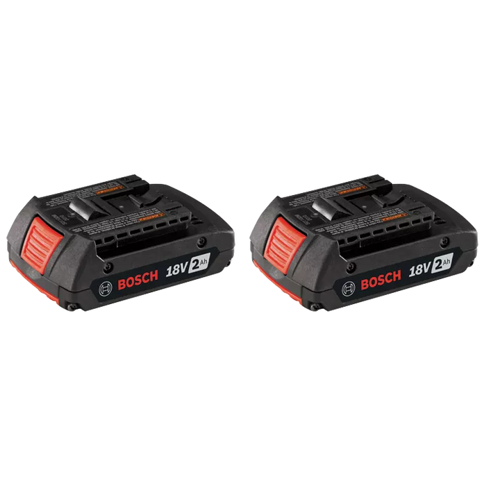 BOSCH 18V Lithium-Ion 2.0 Ah Standard Power Battery (2 PACK)