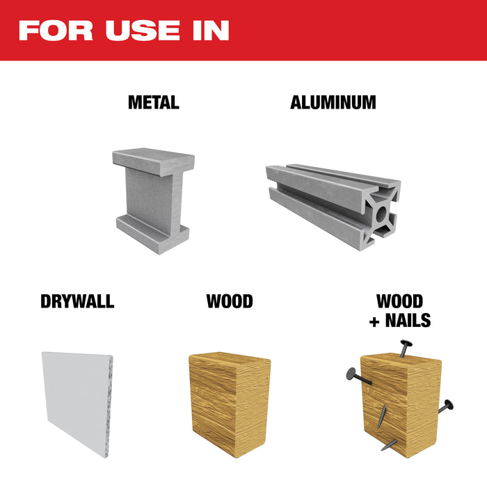 Milwaukee Tools 12PC QUIK LOK™ HOLE DOZER™ Bi-Metal Kit with PACKOUT™ Compact Organizer