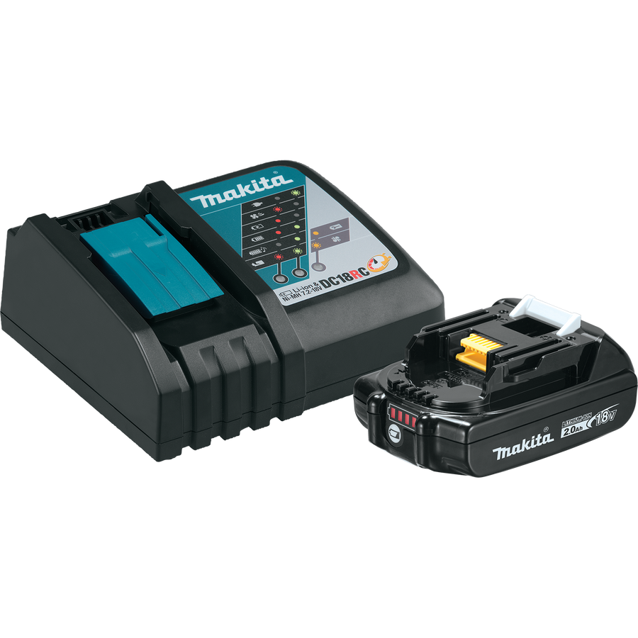MAKITA 18V LXT® 2.0Ah Compact Battery & Rapid Charger Starter Pack