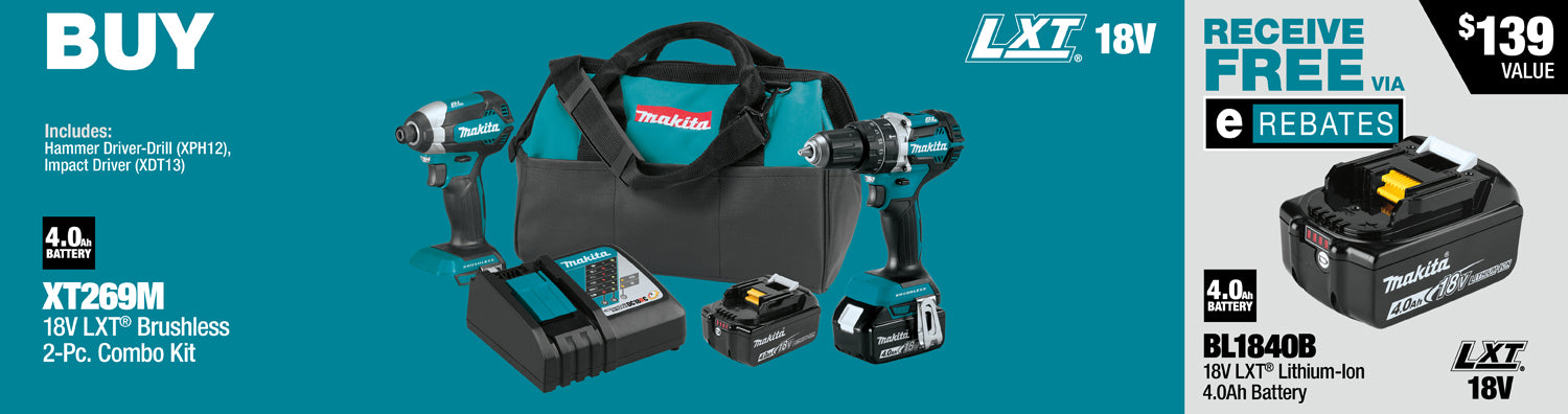 MAKITA 18V LXT® 2 PC. Combo Kit