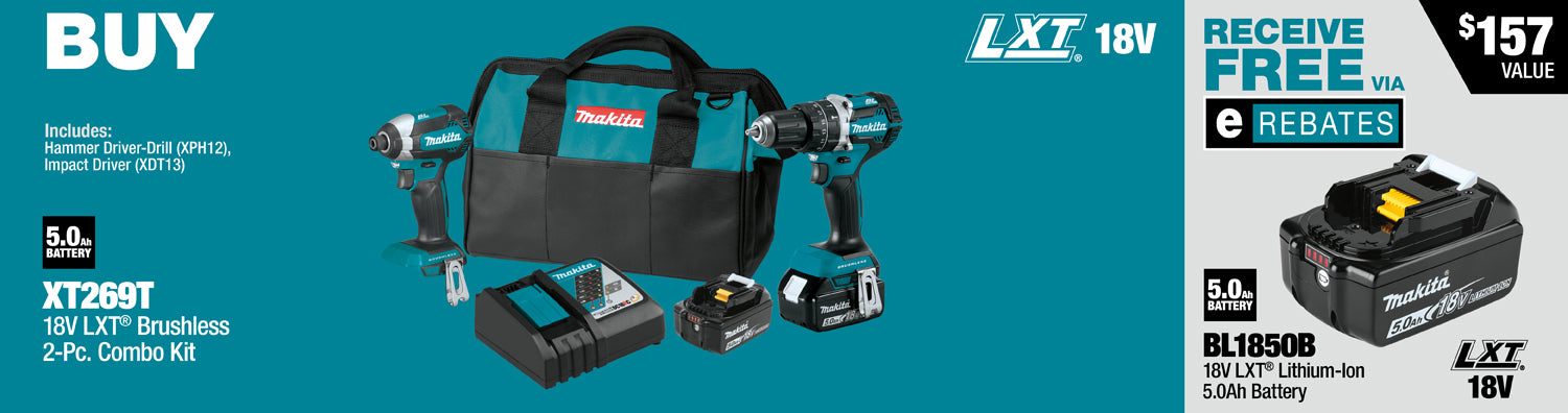 MAKITA 18V LXT® 2 PC. Combo Kit