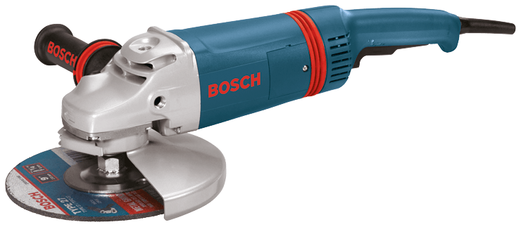BOSCH 9" 15 A Large Angle Grinder w/ Rat Tail Handle