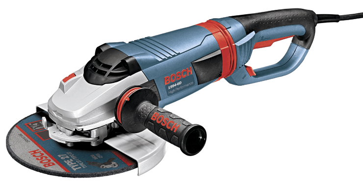 BOSCH 9" 15 A High Performance Large Angle Grinder w/ No Lock-On Switch