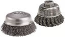 Camel Grinding Wheel 6" Knot Wire Cup Brush, .020" Carbon Steel, Single Row, 5/8-11 Arbor