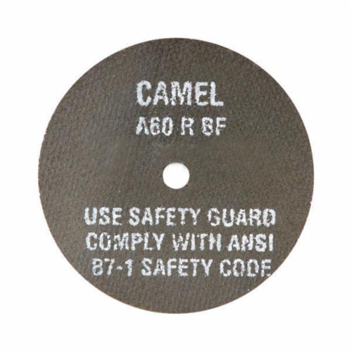 Camel Grinding Wheel 3" x 1/16" x 1/4" Type 1 High-Speed Cut-Off Wheel, A36-R-BF Aluminum Oxide