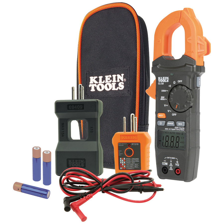 KLEIN TOOLS Clamp Meter Electrical Test Kit