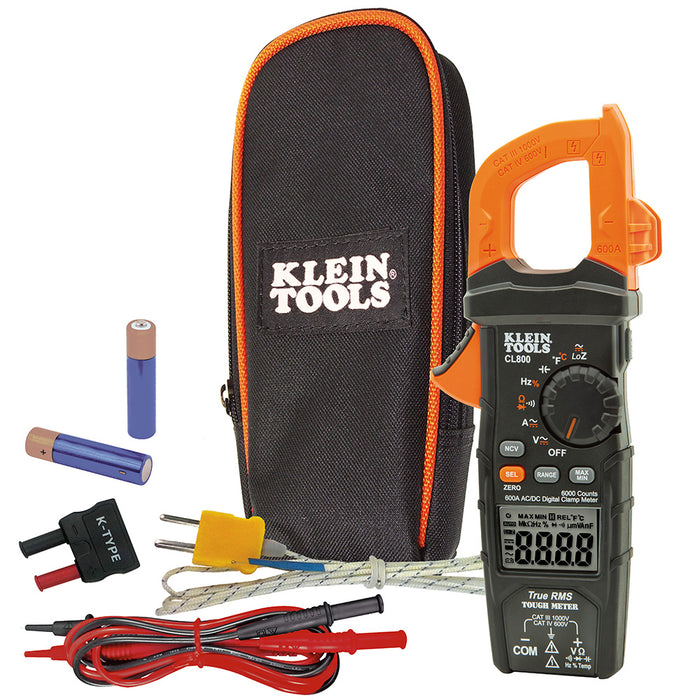 KLEIN TOOLS Digital Clamp Meter, AC Auto-Range TRMS, Low Impedance (LoZ), Auto Off