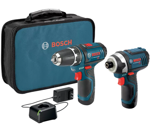 BOSCH 12V MAX 2-Tool Combo Kit w/ 3/8" Drill/Driver & Impact Driver