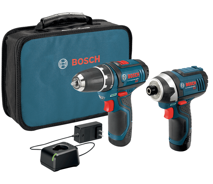 BOSCH 12V Max 2-Tool Combo Kit with 3/8 In. Drill/Driver, Impact Driver and (2) 2.0 Ah Batteries