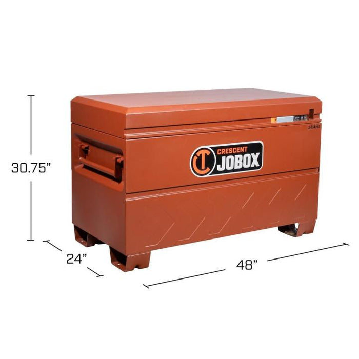 Crescent JOBOX 2-654990 Site-Vault Heavy-Duty Chest, 20.5 cu ft, 48 in W x 24 in D x 30-3/4 in H, Steel, Brown