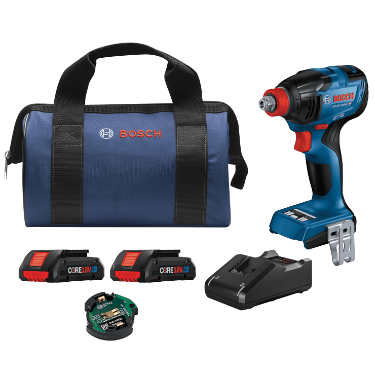 BOSCH 18V Connected-Ready Two-In-One 1/4" & 1/2" Bit/Socket Impact Driver/Wrench Kit