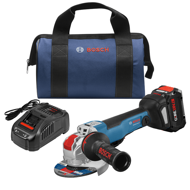 BOSCH 18V X-LOCK Connected-Ready 4-1/2" – 5" Angle Grinder Kit