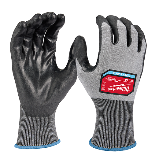 MILWAUKEE Cut Level 2 High Dexterity Polyurethane Dipped Gloves