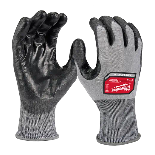 MILWAUKEE Cut Level 4 High-Dexterity Polyurethane Dipped Gloves