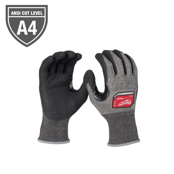 Milwaukee High-Dexterity Cut Level 4 Nitrile Dipped Gloves - XL 48-73-7143E