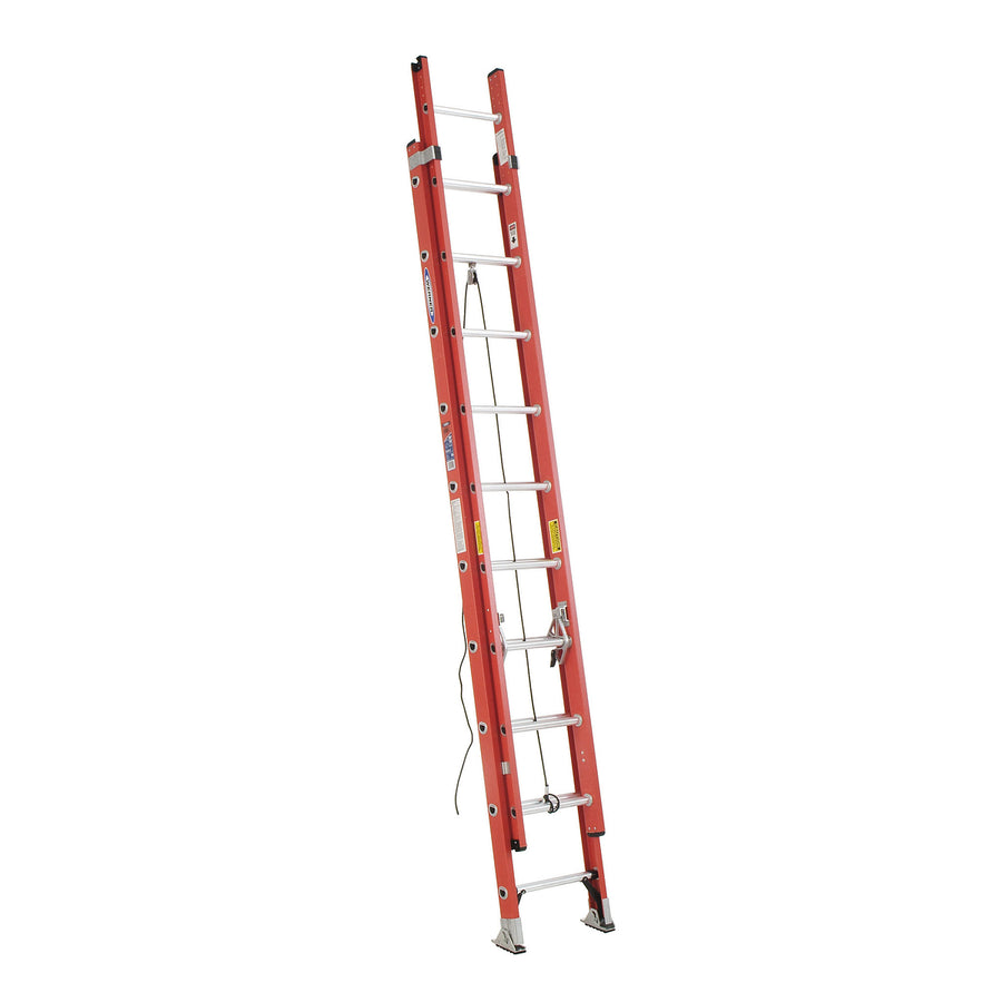 WERNER 20' Type IA Fiberglass D-Rung Extension Ladder