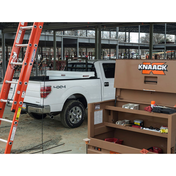 KNAACK Model 89-KL STORAGEMASTER Piano Box, 47.8 cu ft, 60 in L x 30 in W x 46 in H, Steel, WATCHMAN IV Lock, incl. 3 KNAACK Padlocks