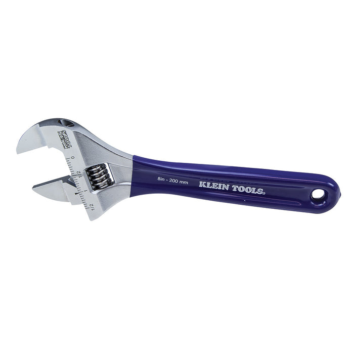 KLEIN TOOLS 8" Slim-Jaw Adjustable Wrench