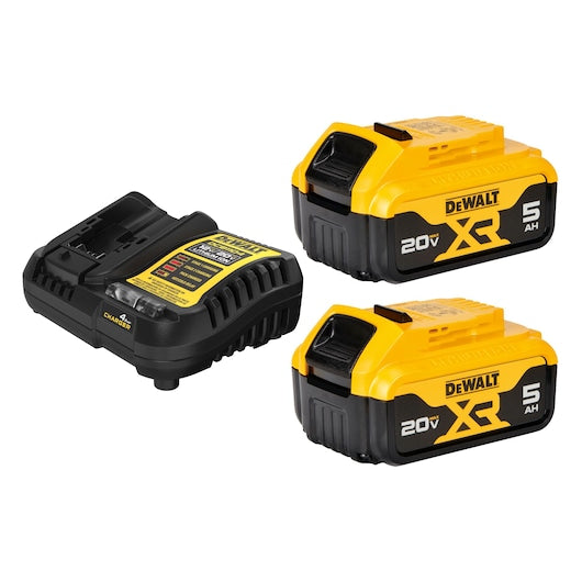 DEWALT 20V MAX* XR® 5Ah Battery & Battery Charger Kit