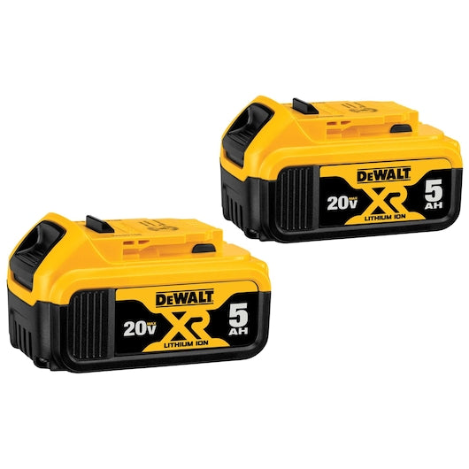 DEWALT 20V MAX* XR® 5 Ah Battery (2 PACK)
